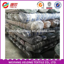 100 cotton yarn dyed woven fabric 100 %polyester woven fabric 100% yarn dyed check fabric for shirting